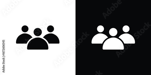 Group icon design vector collection. flat icons.