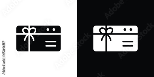 Gift card icon design vector collection. flat icons.