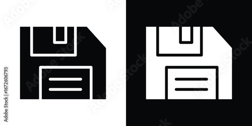 Floppy disk icon design vector collection. flat icons.