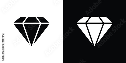 Diamond icon design vector collection. flat icons.