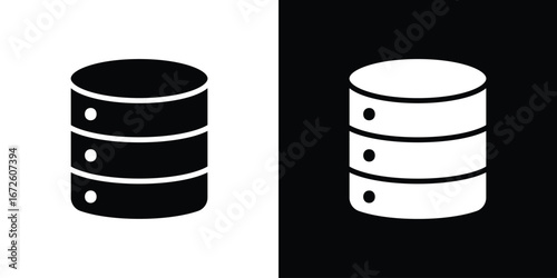 Database icon design vector collection. flat icons.