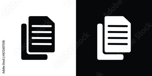 Copy icon design vector collection. flat icons.