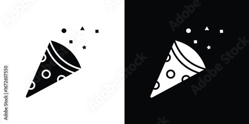 Confetti icon design vector collection. flat icons.