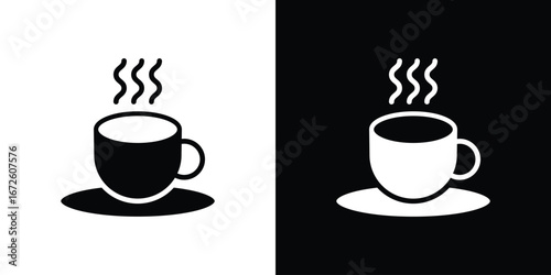 Coffee icon design vector collection. flat icons.