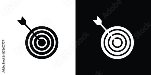 Bulls eye icon design vector collection. flat icons.