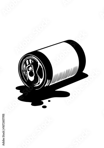 Person Trapped Inside a Spilled Can