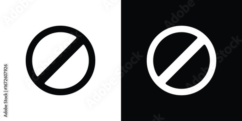 Blocked icon design vector collection. flat icons.