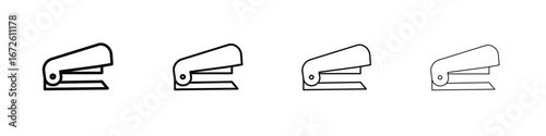Stapler icon symbol pictogram set