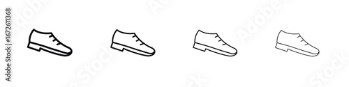 Shoes icon symbol pictogram set