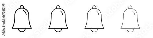Notification icon symbol pictogram set