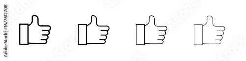 Like icon symbol pictogram set