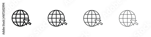 Internet icon symbol pictogram set