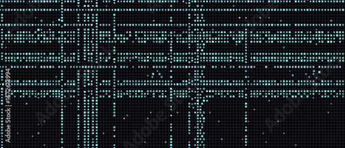 Futuristic digital grid pattern for innovative technology backgrounds.