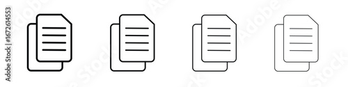 Copy icon symbol pictogram set