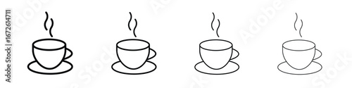 Coffee icon symbol pictogram set