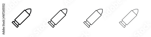 Bullet icon symbol pictogram set