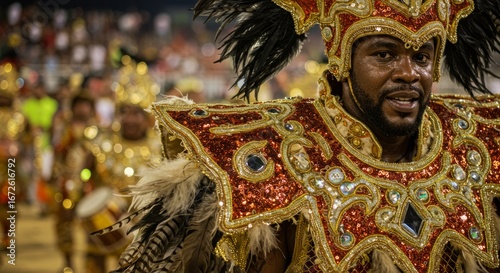 Detalhes de fantasias na Festa de Parintins, ou Festival Folclórico de Parintins,  evento cultural que ocorre  na cidade de Parintins, Amazonas, norte do Brasil
