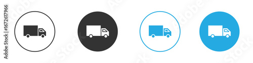 Truck icon for app and web design. Simple element illustration.
