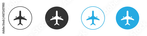 Plane icon for app and web design. Simple element illustration.