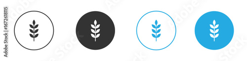 Wheat icon for app and web design. Simple element illustration.