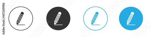 Pencil icon for app and web design. Simple element illustration.