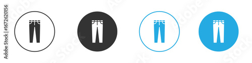Pants icon for app and web design. Simple element illustration.