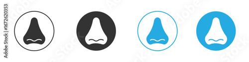 Nose icon for app and web design. Simple element illustration.
