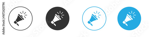 Megaphone icon for app and web design. Simple element illustration.