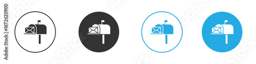 Mailbox icon for app and web design. Simple element illustration.