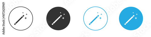 Magic wand icon for app and web design. Simple element illustration.