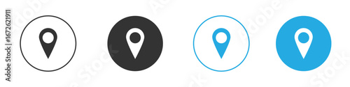 Gps icon for app and web design. Simple element illustration.