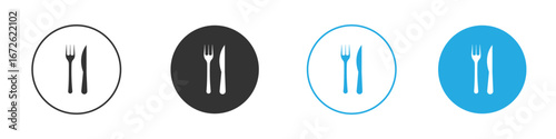 Fork and Knife icon for app and web design. Simple element illustration.