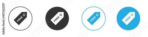 Free tag icon for app and web design. Simple element illustration.