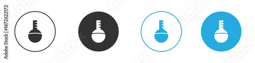 Flask icon for app and web design. Simple element illustration.