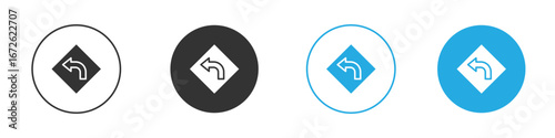 Directions icon for app and web design. Simple element illustration.