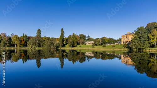 Haining House reflections, Selkirk, Scottish Borders. 