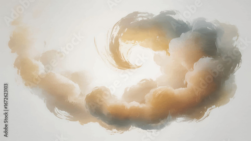 abstract watercolor swirl background, soft artistic brush stroke design, ethereal pastel texture illustration