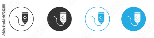Chemotherapy icon for app and web design. Simple element illustration.