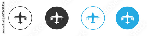 Airplane icon for app and web design. Simple element illustration.