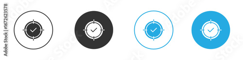 Accuracy icon for app and web design. Simple element illustration.