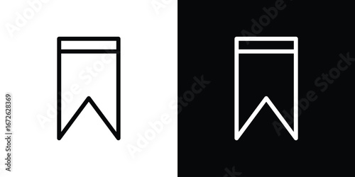 Save post icon logo concept in strokes