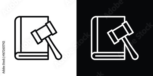 Code of conduct icon logo concept in strokes