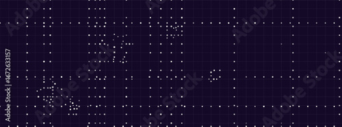 Abstract vector tech background with digital grid pattern and dotted design.