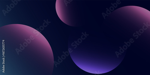 three dimensional earth dark blue and purple circle background illustration modern.