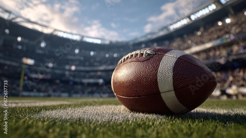 American football at stadium