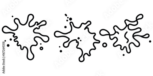 A vivid colorful splash of ink blot design for a paint texture background