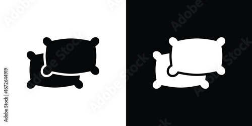Pillow icon for web design. solid vector icons