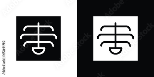 X ray icon for web design. solid vector icons