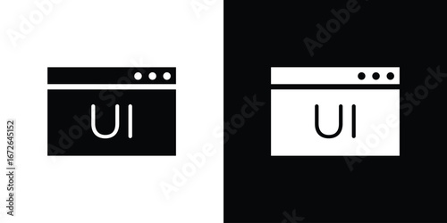 Website UI design icon for web design. solid vector icons