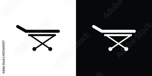 Stretcher icon for web design. solid vector icons